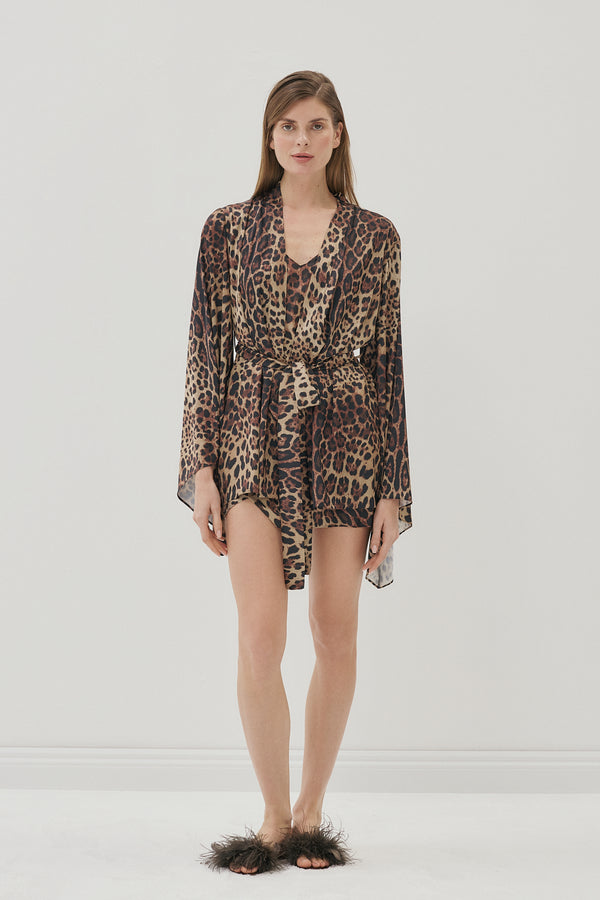 Grace Robe Leopard
