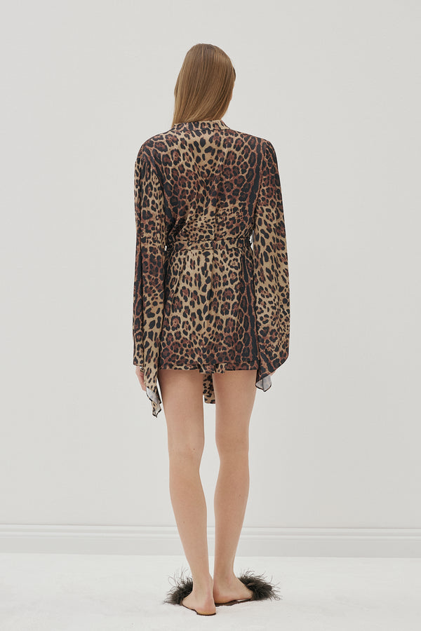 Grace Robe Leopard